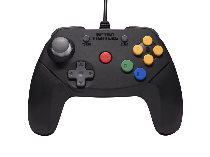 Retro Fighters Brawler64 Color Edition v2 - Black - Wired Controller - Nintendo 64