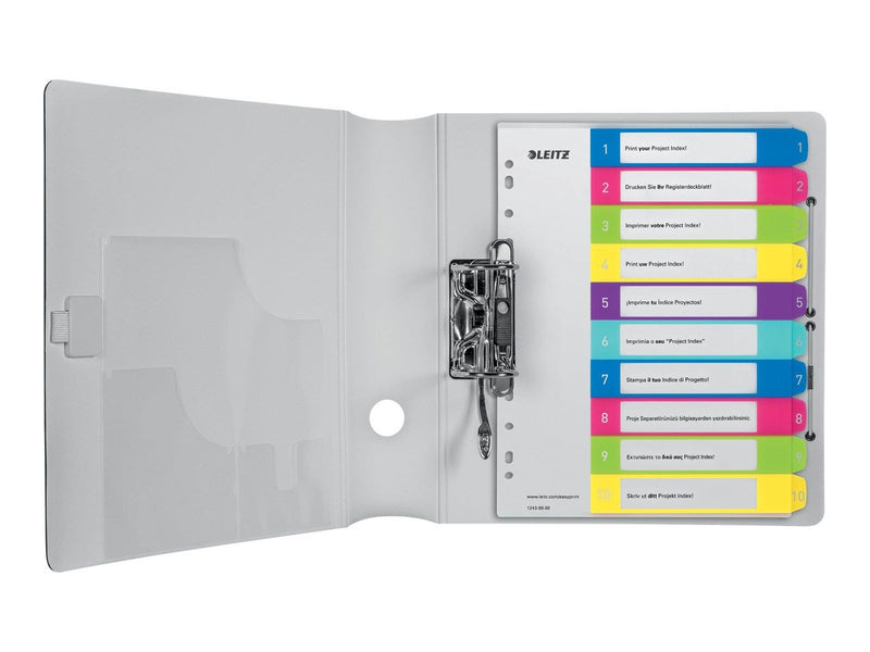 Leitz WOW - divider - for A4 Maxi - tabbed - multicolour