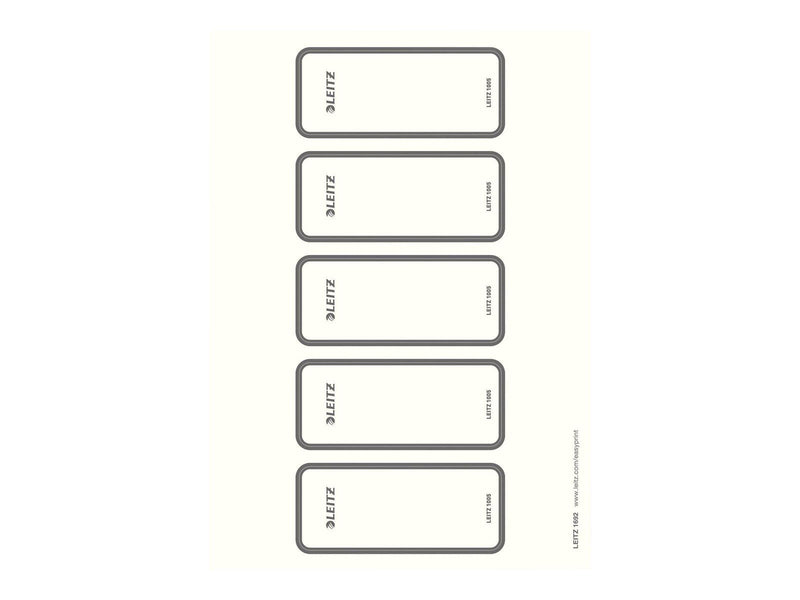 Leitz - lever arch label - grey (pack of 50)