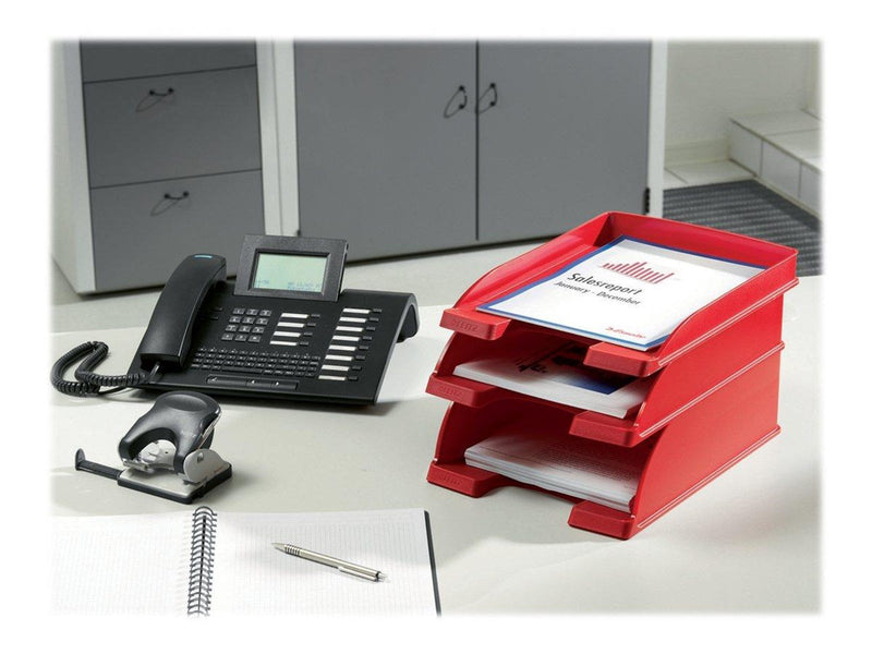 Leitz  Plus Briefkorb, Jumbo Rot