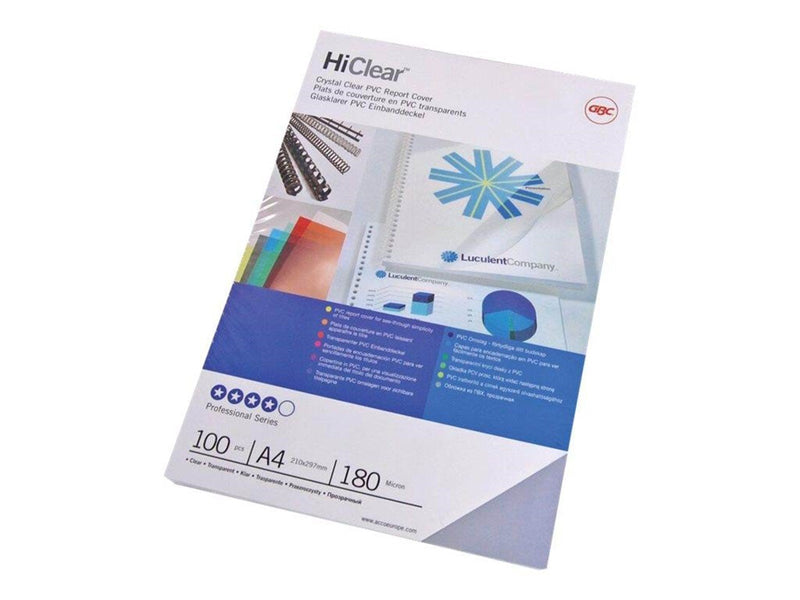 GBC HiClear Deckfolien Farblos - PVC Binding Cover