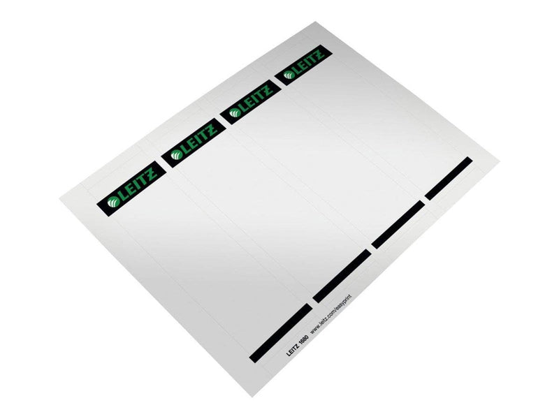 Leitz - lever arch label - grey (pack of 100)