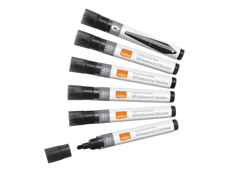 Nobo Liquid Ink - marker - black (pack of 12)