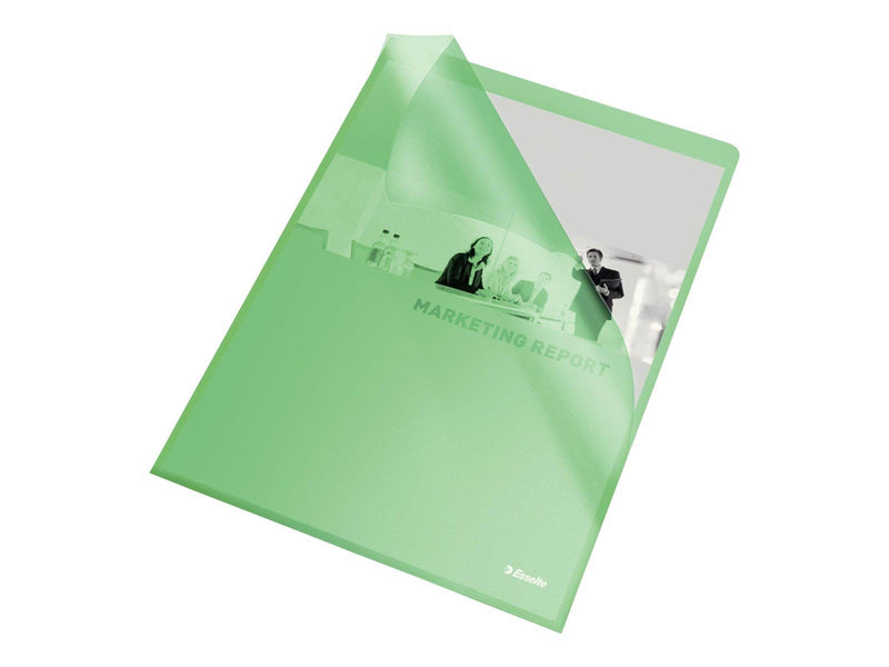 Esselte Folder  105my A4 Bag of 10 Green