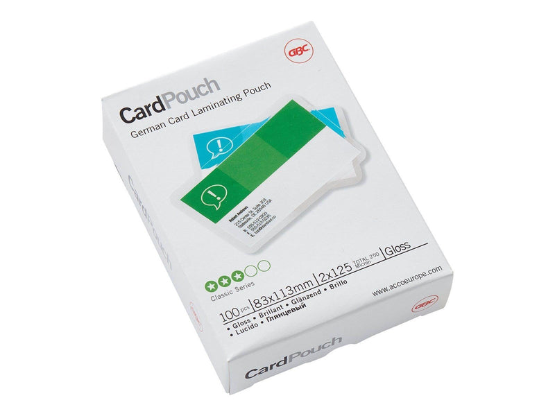 GBC - glossy - 83 x 113 mm - lamination pouches (pack of 100)