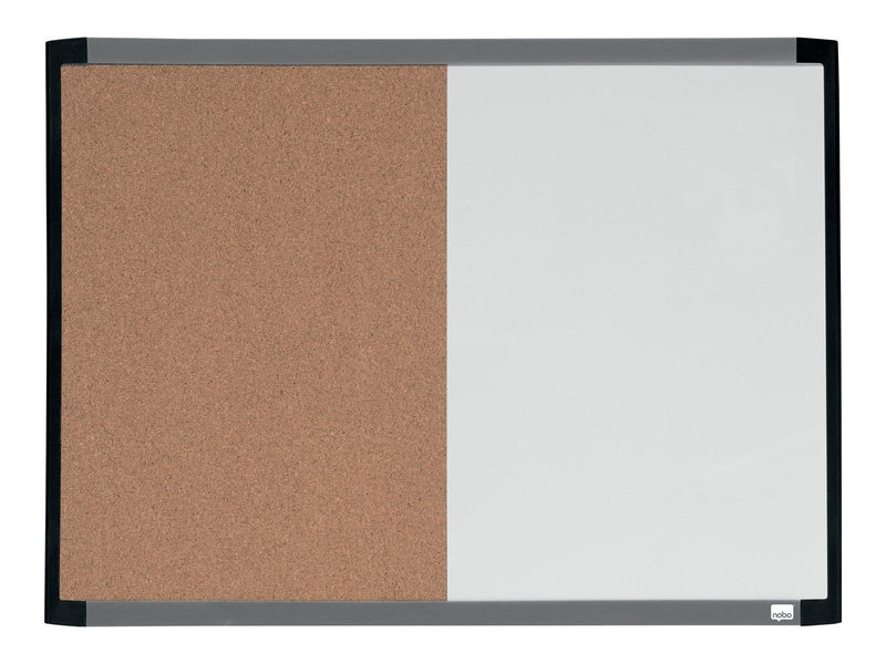 Nobo Quartet combo board: whiteboard bulletin board - 585 x 430 mm