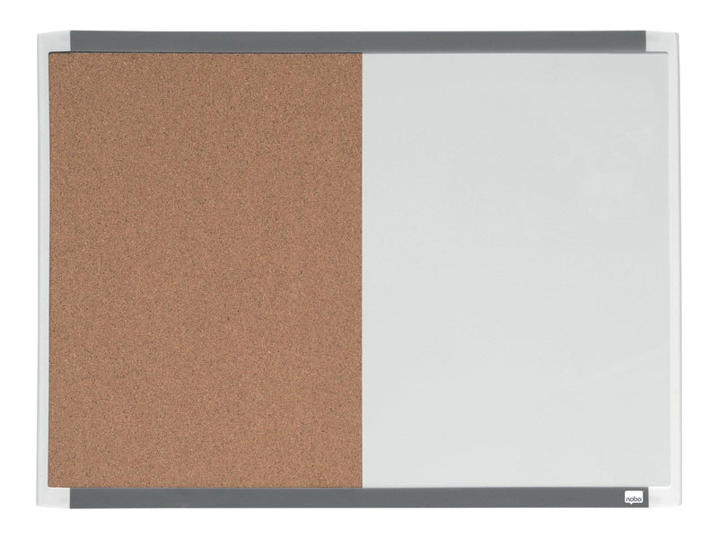 Nobo Quartet combo board: whiteboard bulletin board - 585 x 430 mm
