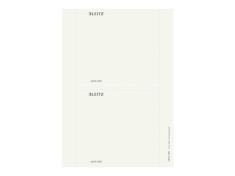 Leitz - lever arch label - grey (pack of 20)