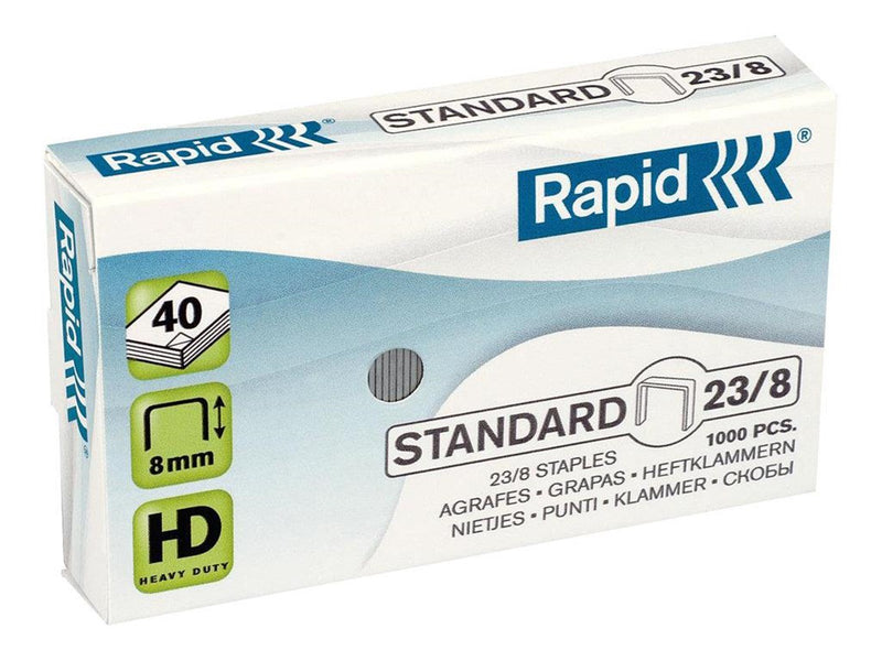 Rapid Standard - staples - 23/8 - 8 mm - pack of 1000