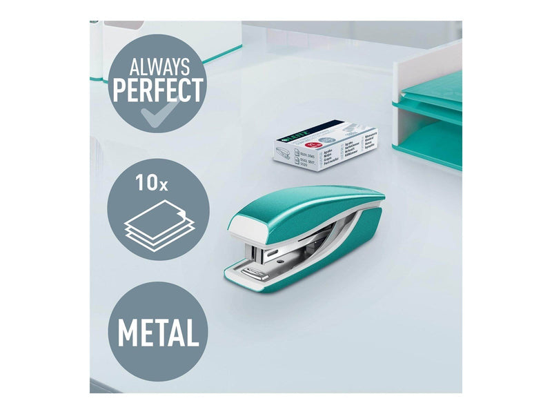 Leitz  NeXXt WOW Mini-Heftgerät (Metall) Eisblau