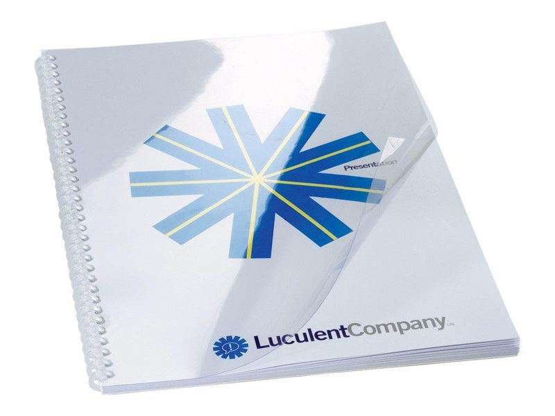 GBC HiClear™ Deckblatt A4 200 Mikron Glasklar - PVC Binding Cover