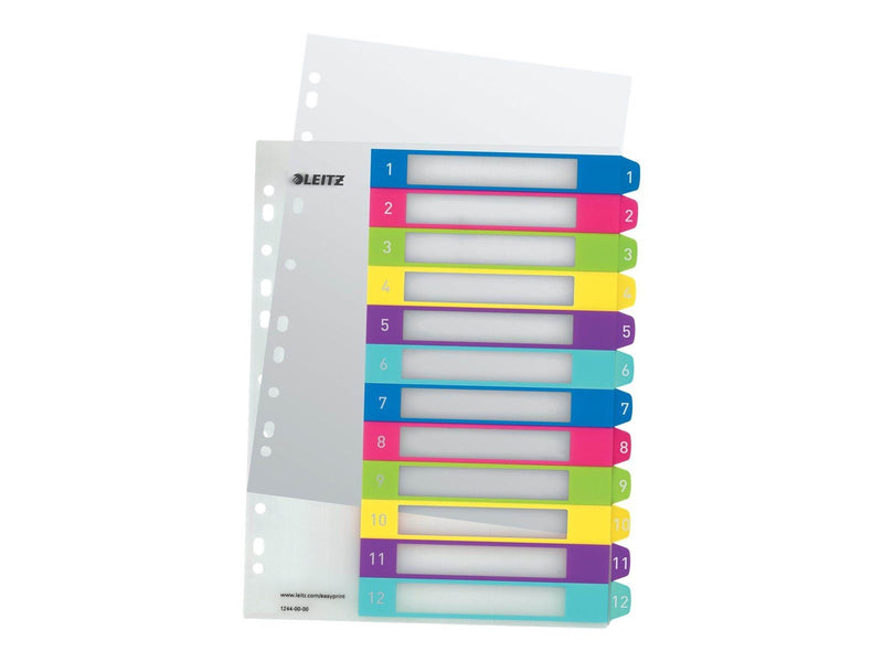Leitz WOW - divider - for A4 Maxi - tabbed - multicolour