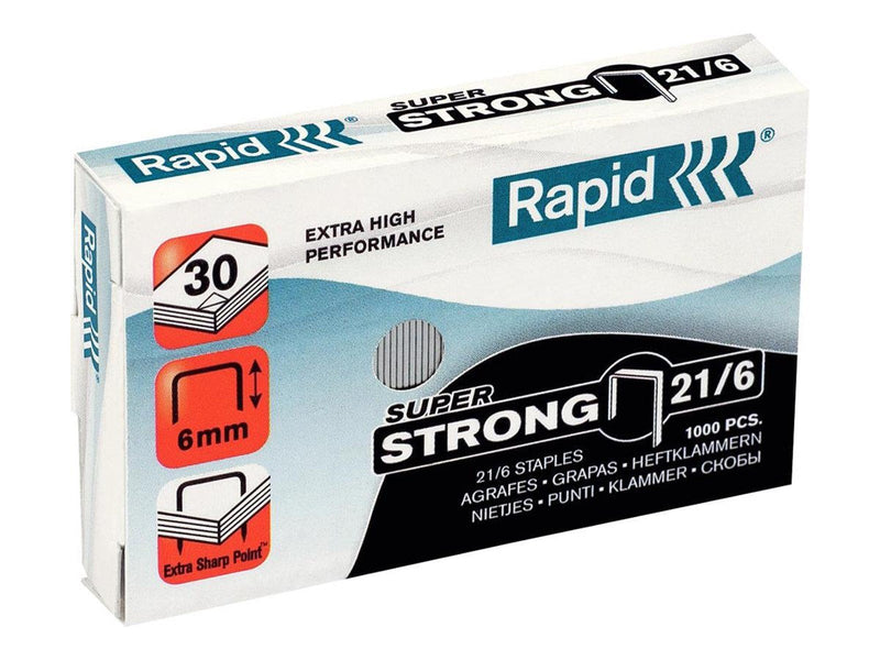 Rapid Super Strong - staples - 21/6 - 6 mm - pack of 1000