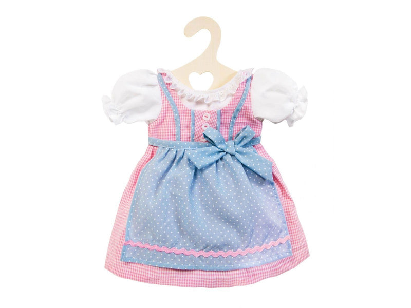 Heless Doll dress Pink and Blue/Green 28-33 cm