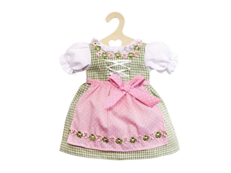 Heless Doll dress Pink and Blue/Green 28-33 cm