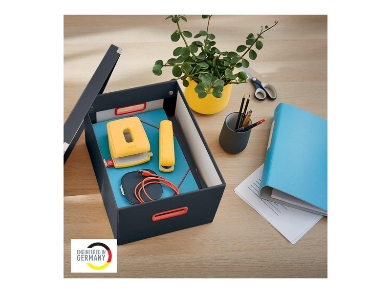 Esselte  Click & Store Cosy Aufbewahrungs- und Transportbox Mittel Samtgrau