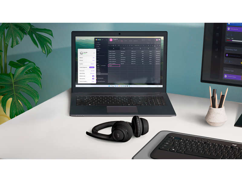 Logitech Zone 300 Wireless Headset - Schwarz