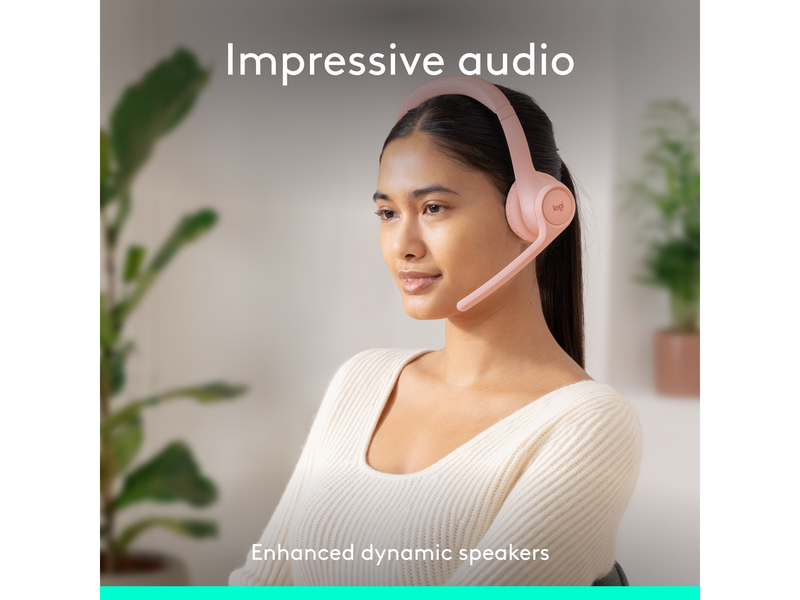 Logitech Zone 300 Wireless Headset - Pink