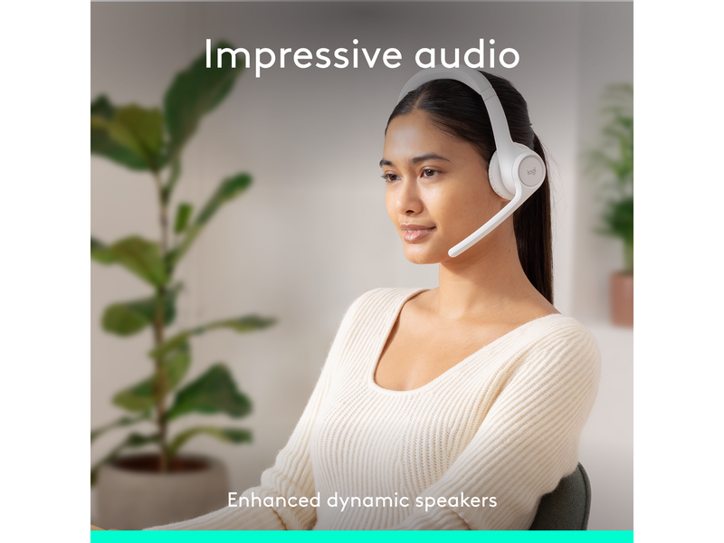 Logitech Zone 300 Wireless Headset - Weiß
