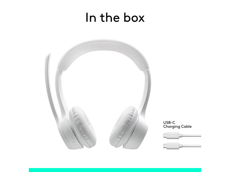 Logitech Zone 300 Wireless Headset - Weiß