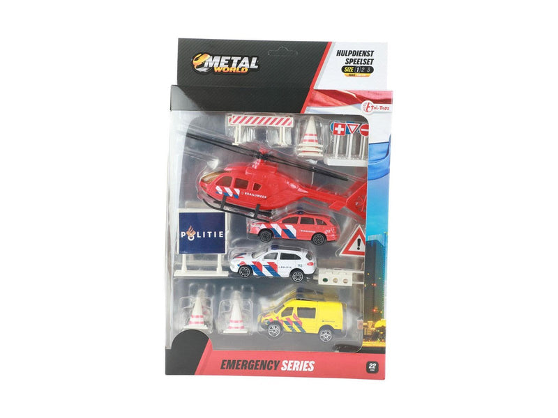 Toi-Toys Emergency Services Metal with Accessories