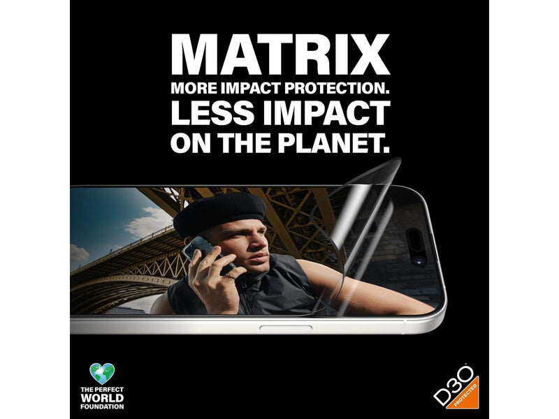 PanzerGlass MATRIX Screen Protector with D3O iPhone 15 Pro | Ultra-Wide Fit w. AlignerKit