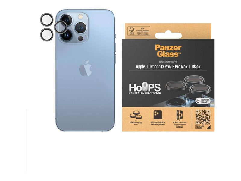 PanzerGlass Hoops™ Camera Lens Protector for iPhone 13 Pro | 13 Pro Max | Black