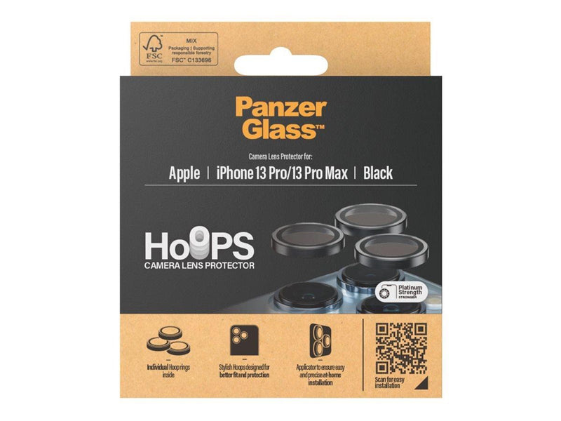 PanzerGlass Hoops™ Camera Lens Protector for iPhone 13 Pro | 13 Pro Max | Black