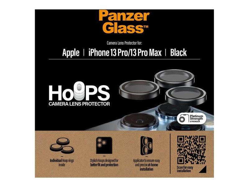PanzerGlass Hoops™ Camera Lens Protector for iPhone 13 Pro | 13 Pro Max | Black