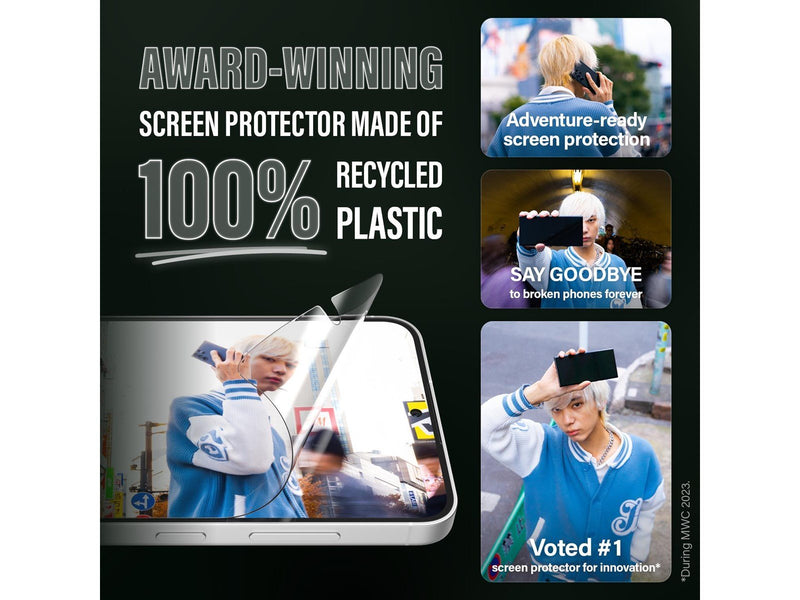 PanzerGlass MATRIX Screen Protector with D3O Samsung Galaxy S24 | Ultra-Wide Fit w. AlignerKit