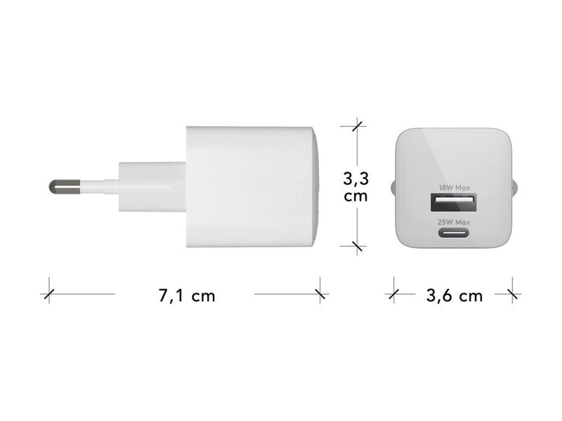 dbramante1928 re-charge power adapter - USB 24 pin USB-C - 25 Watt