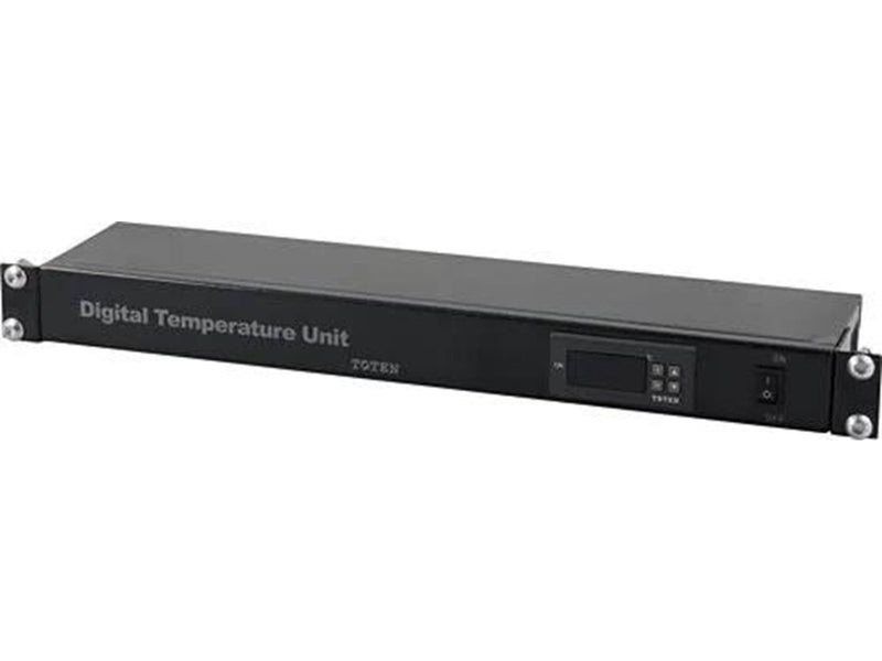 TOTEN 19" 1U digital temperature controller 2x fan conn