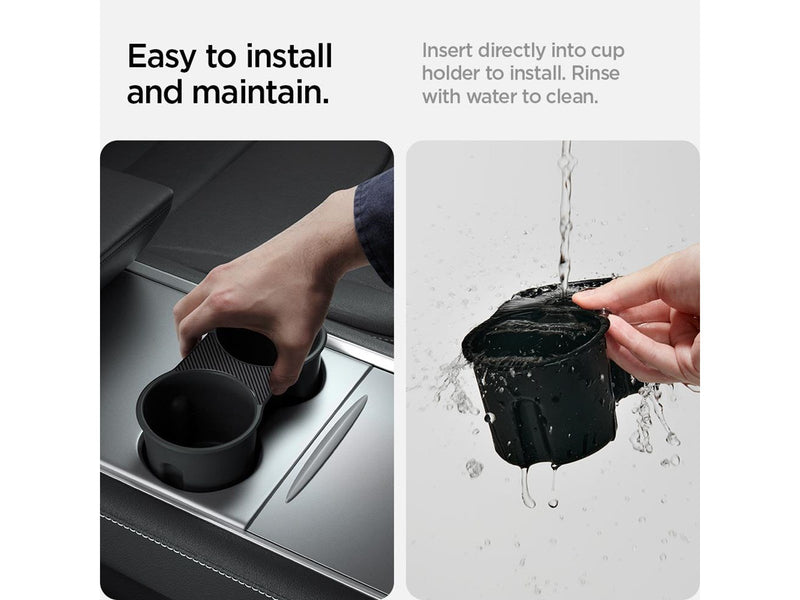 Spigen Tesla Center Console Cup Holder Insert (2021/2022) - black - Model Y/3
