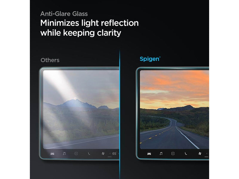 Spigen Tesla EZ Fit Anti Glare Screen Protector - Model Y/3