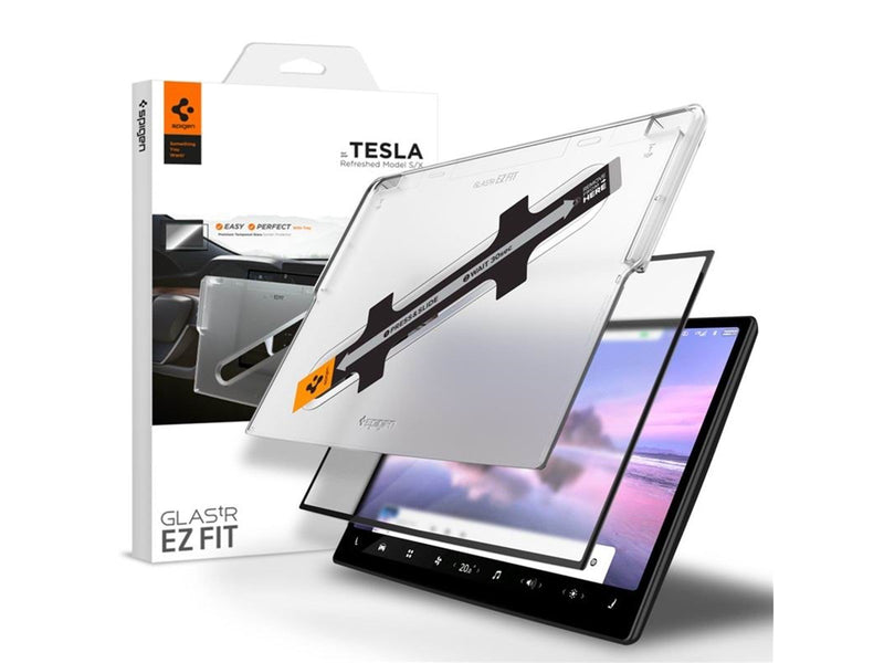 Spigen Tesla Screen Protector tR EZ Fit 1 Pack FC - black - Model S/X(2021/2022) 17"