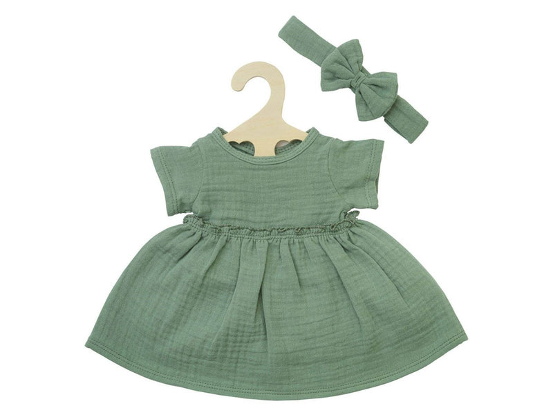 Heless Doll dress Green with Ruffles 35-45 cm