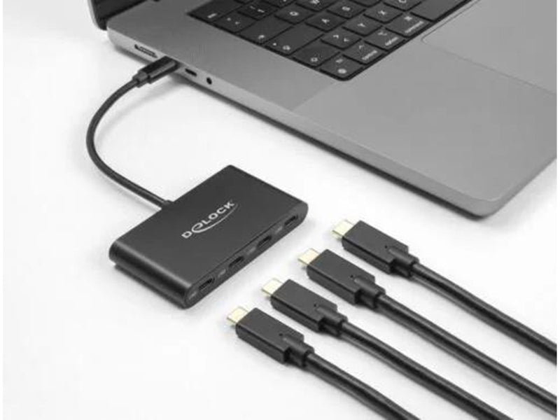 DeLOCK - Hub - 10 Gbps - 4 Ports USB-Hubs - 4 - Schwarz