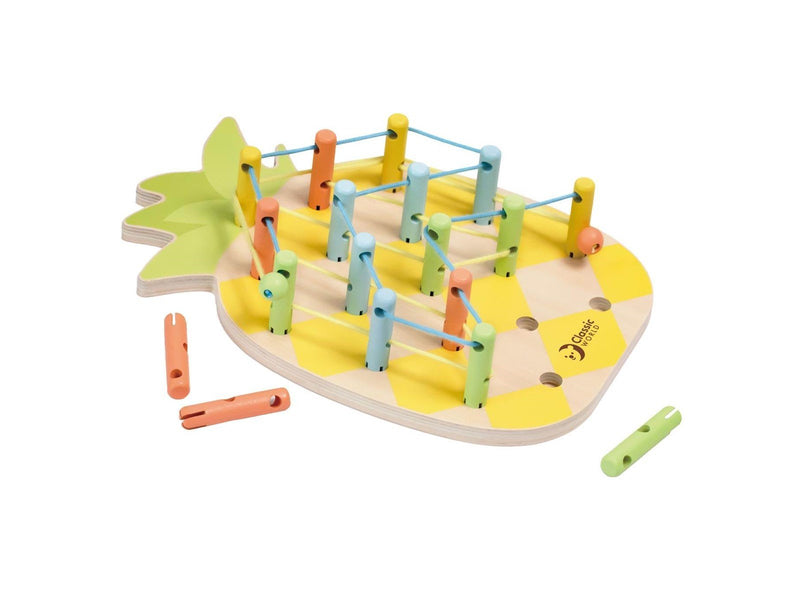 Classic World Wooden Pineapple Connecting Game 21 pcs.