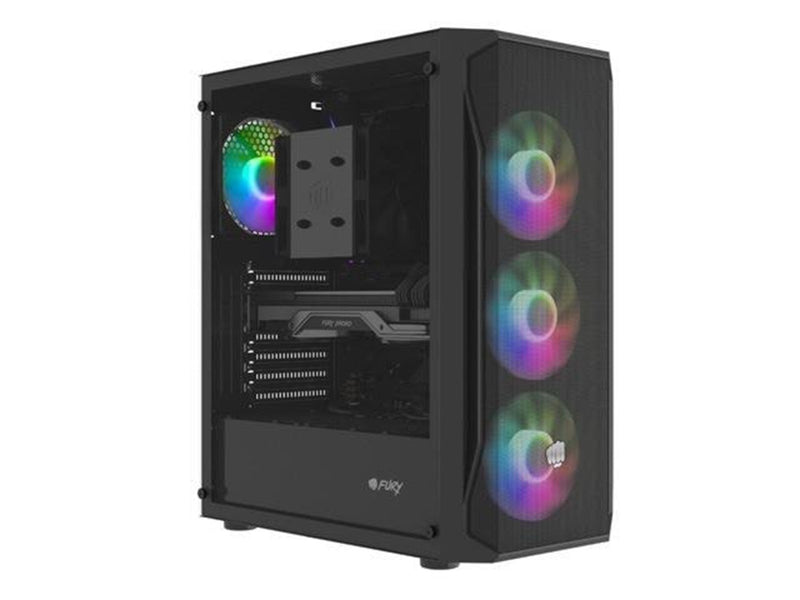 Natec Fury Shobo SH4F RGB - Gehäuse - Tower - Schwarz
