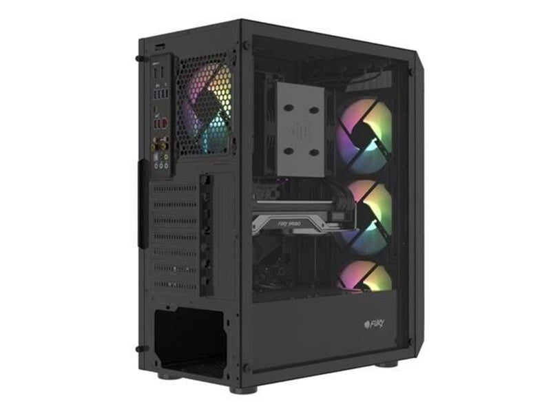 Natec Fury Shobo SH4F RGB - Gehäuse - Tower - Schwarz