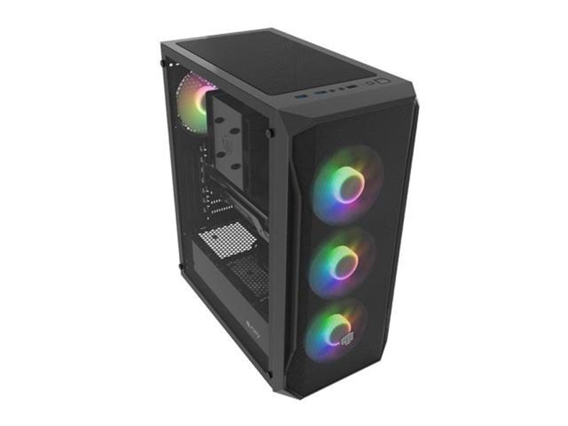 Natec Fury Shobo SH4F RGB - Gehäuse - Tower - Schwarz