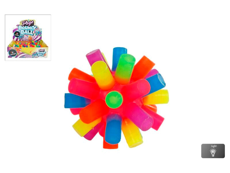 Pocket Money Pogo Bouncy Ball With Light 8 cm