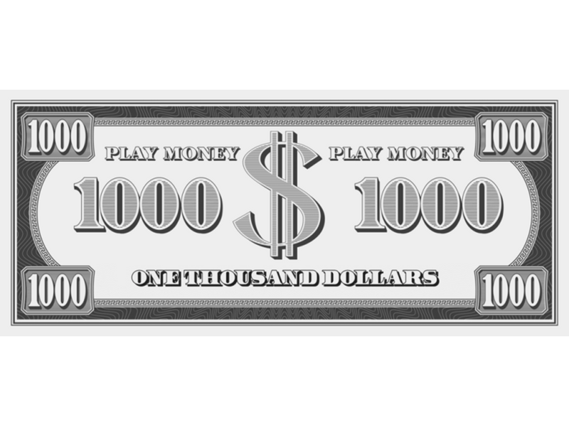Pocket Money Paper Money 300 pcs