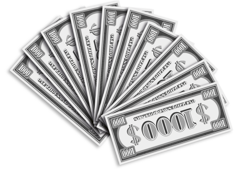 Pocket Money Money Gun Incl. Paper Money 100 pcs
