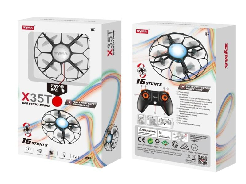 Syma R/C X35T UFO Stunt Drone Black