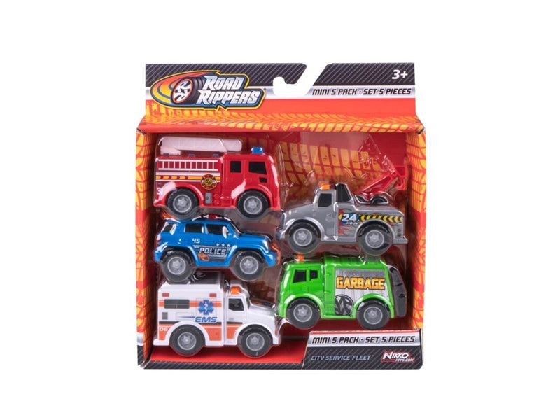 Road Rippers Mini 5pk City Service 10cm