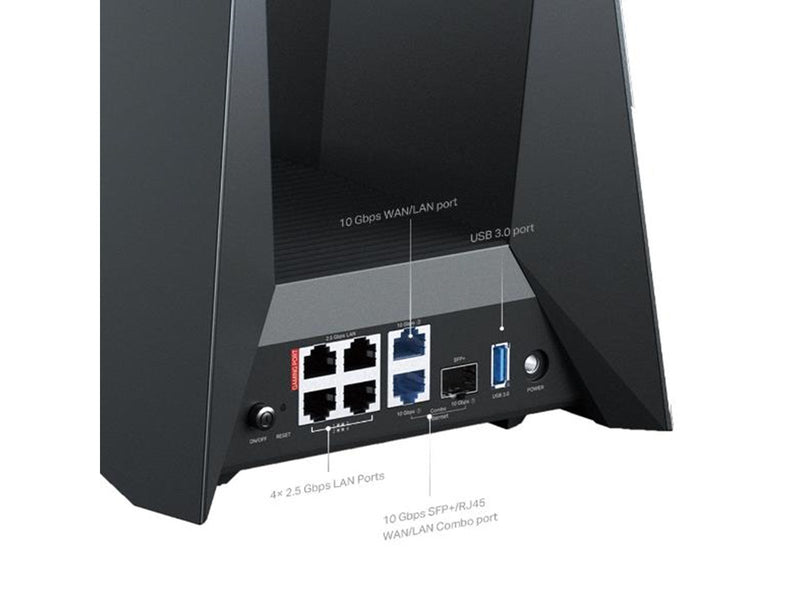 TP-Link Archer GE800 BE19000 Tri-Band Wi-Fi 7 Gaming Router - Wireless router 802.11a/b/g/n/ac/ax/be (Wi-Fi 7)