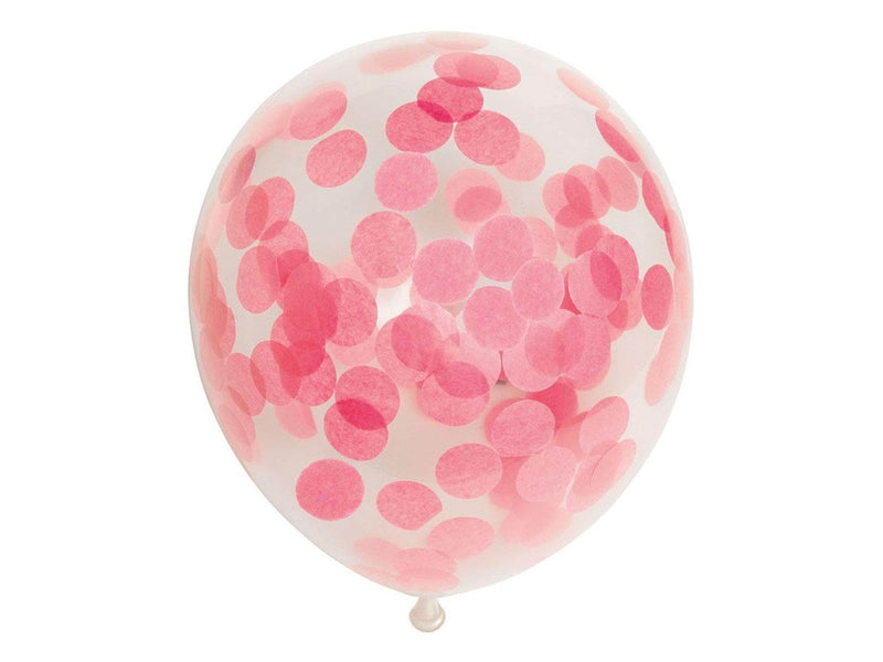 Globos Confetti Balloons Paper Confetti Baby Pink 30cm 6pcs