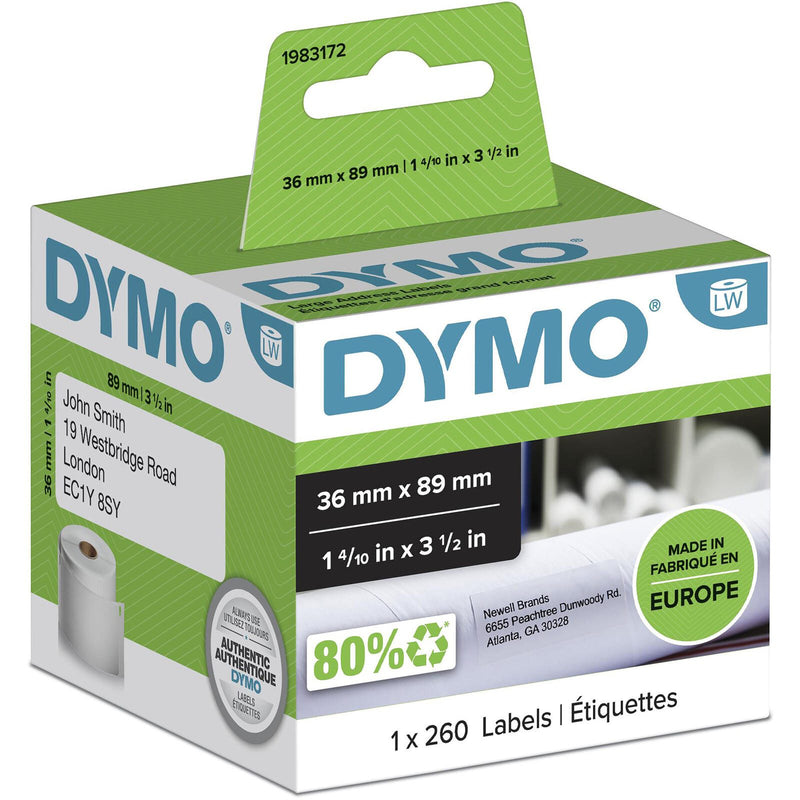 DYMO® Original Etikett für LabelWriter™, Adressen - weiss - permanent haftend, 1 x 260 Etiketten