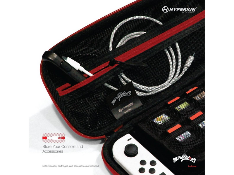 Hyperkin Official Miraculous EVA Hard Shell Carrying Case - Miscellaneous Bag - Nintendo Switch